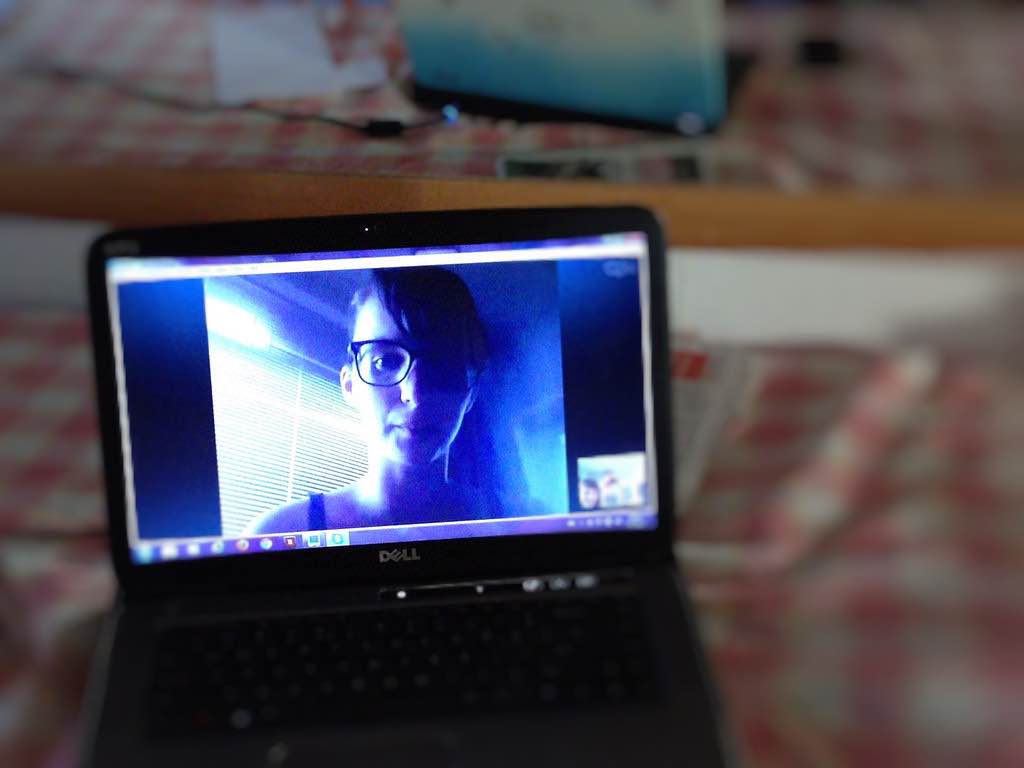 Computer met webcam. Foto: Internet100